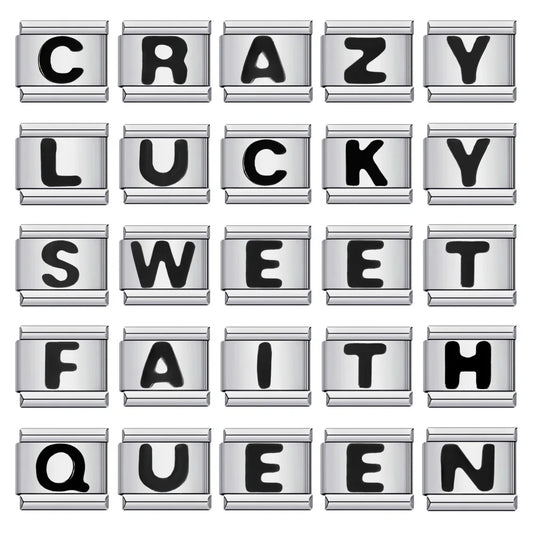 Black Color 26 English Letter 498