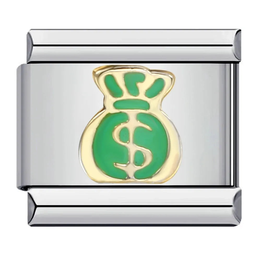 Poker Italian Charm Links 087