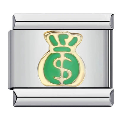 Poker Italian Charm Links 087