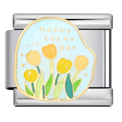 Flower Italian Charm Link 229