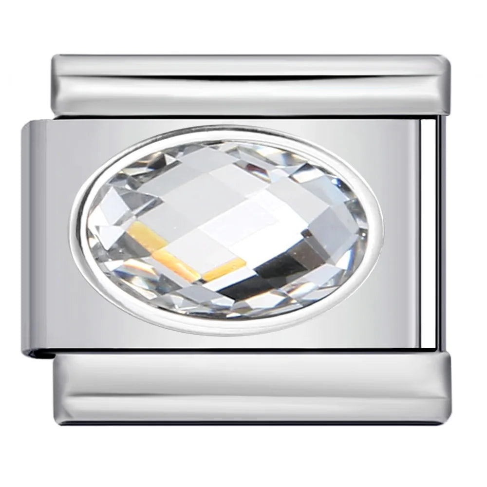 Zirconia Italian Charm Links 120