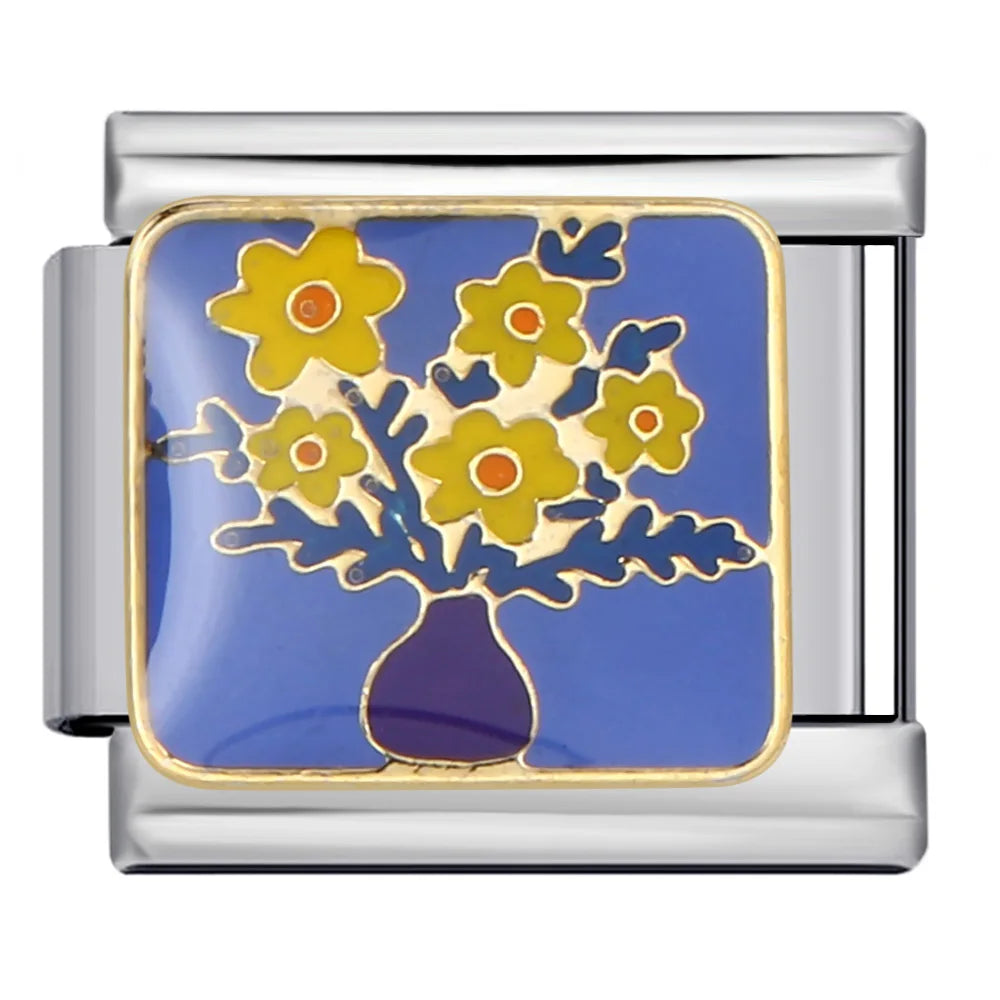 Flower Italian Charm Link 229