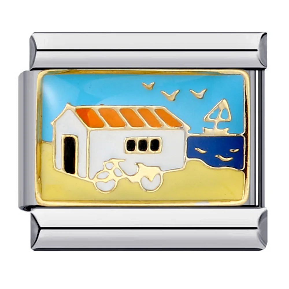 Beach Italian Charm Links 155