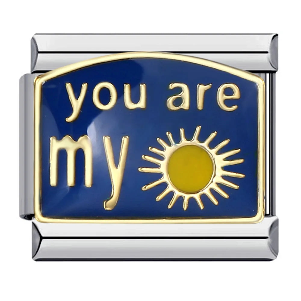 Words Italian Charm Links 147
