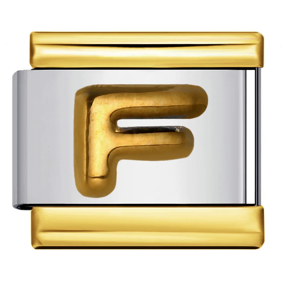 Gold Color 26 English Letters 340