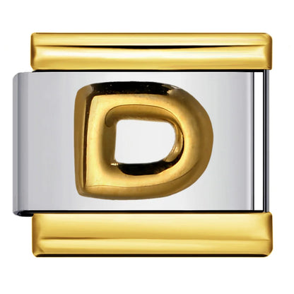 Gold Color 26 English Letters 340