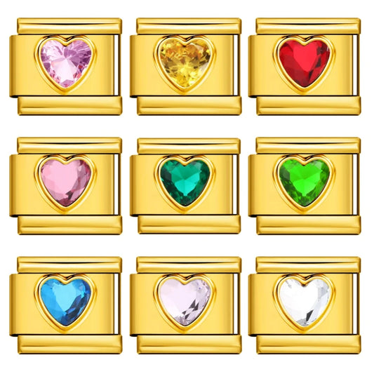 Heart Italian Charm Link 473