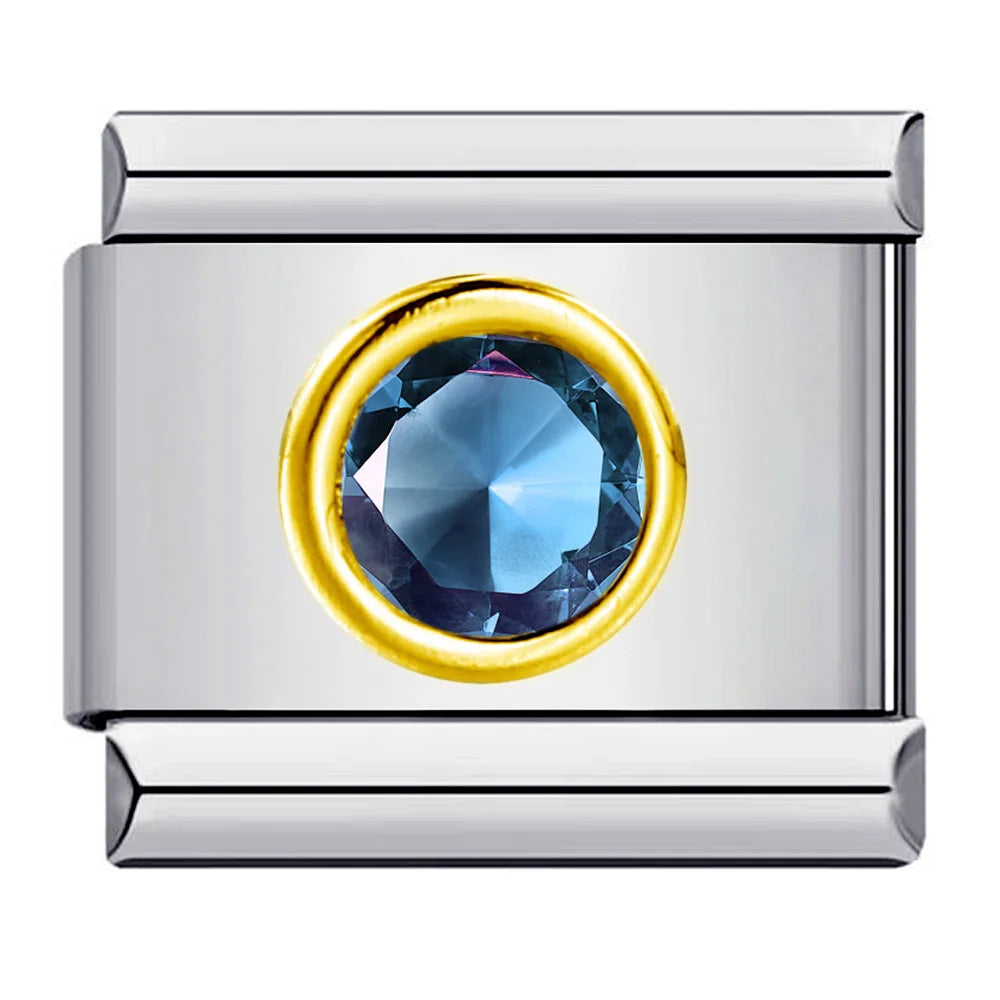 Blue Italian Charm Link 320