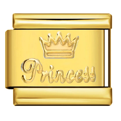 Crown Italian Charm Link 308