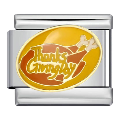 Thanksgiving Italian Charm Link 188
