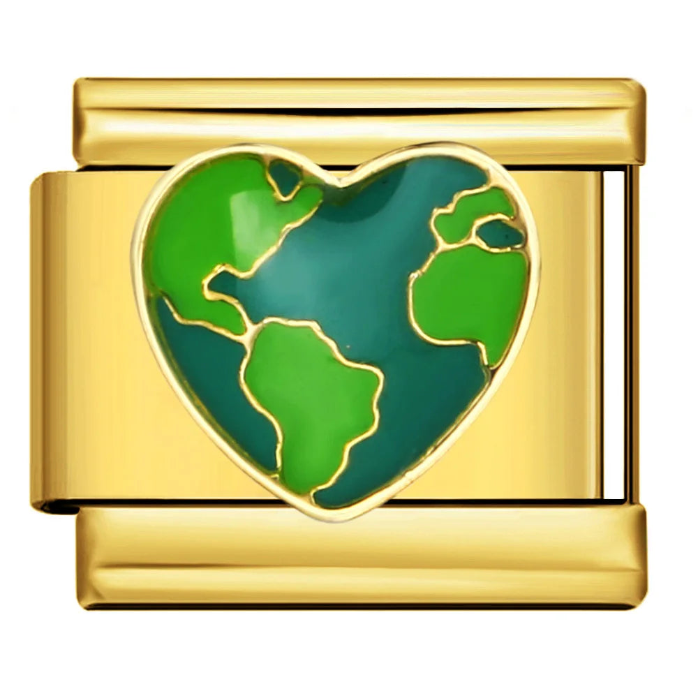 Gold Color Italian Charm Link 176
