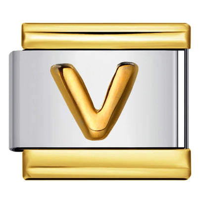 Gold Color 26 English Letters 340