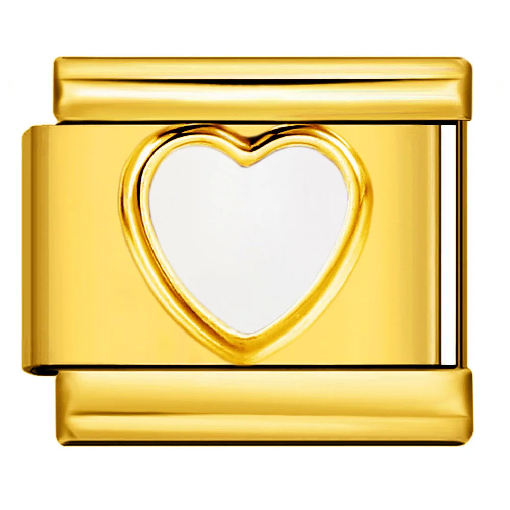 Gold Color Italian Charm Link 477
