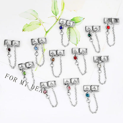 Birthstone Chain Italian Charm 496