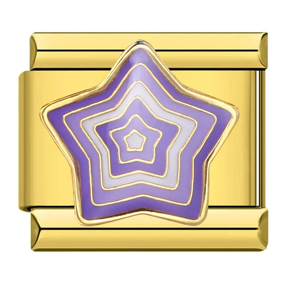 Star Italian Charm Links 107