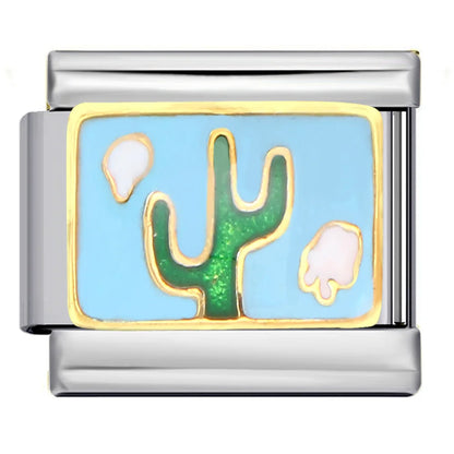 Blue Italian Charm Link 305