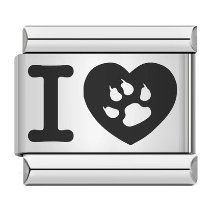 Laser Italian Charm Links 034