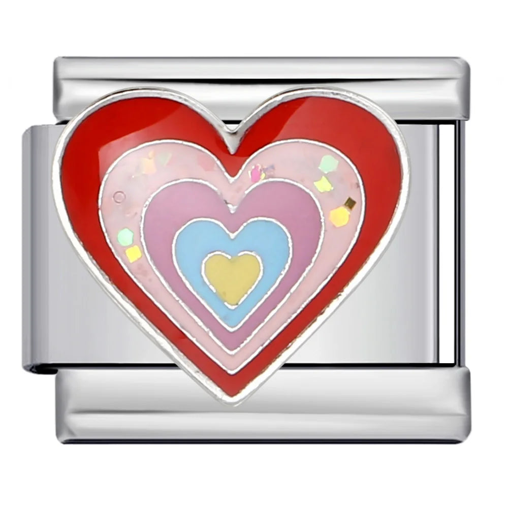 Heart Italian Charm Link 258