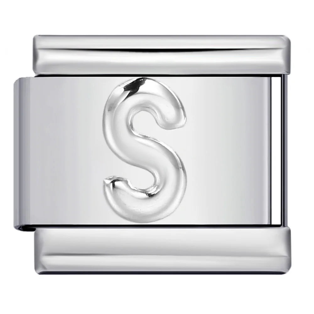 Silver Color 26 English Letters 134