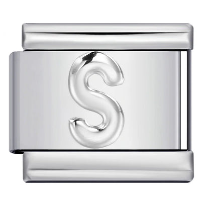 Silver Color 26 English Letters 134