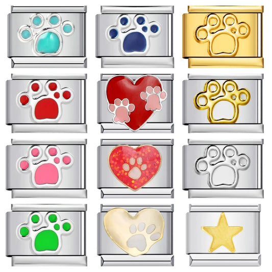 Paw Print Italian Charm 316