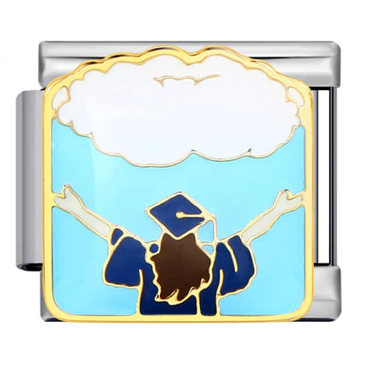 Graduation Italian Charm Link 317