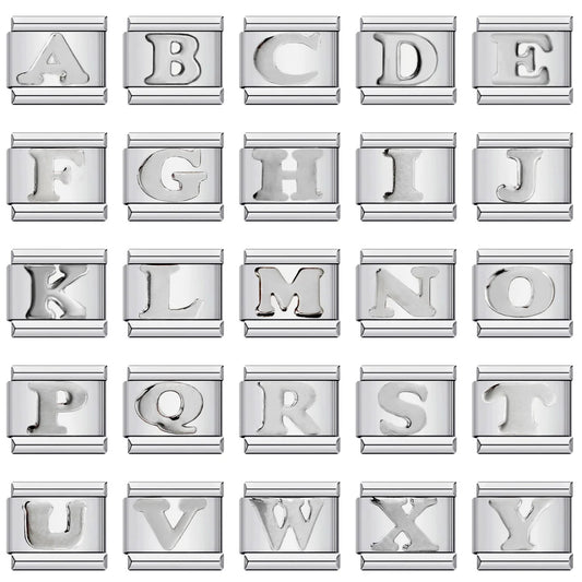 Silver Color 26 English Letter 071