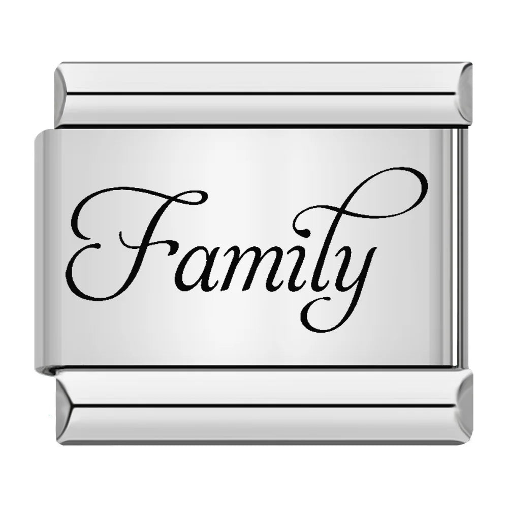 Laser Italian Charm Links 049
