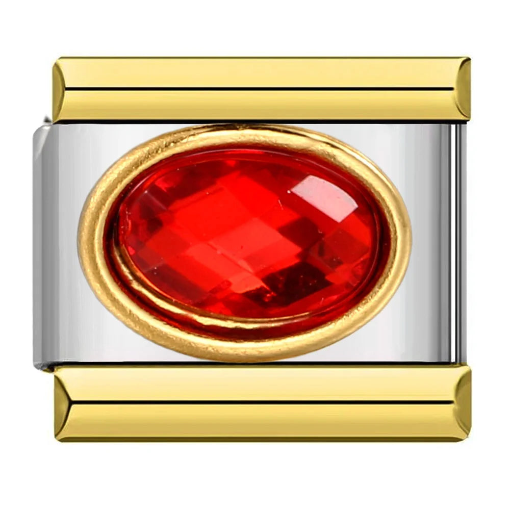 Zirconia Italian Charms Links 091