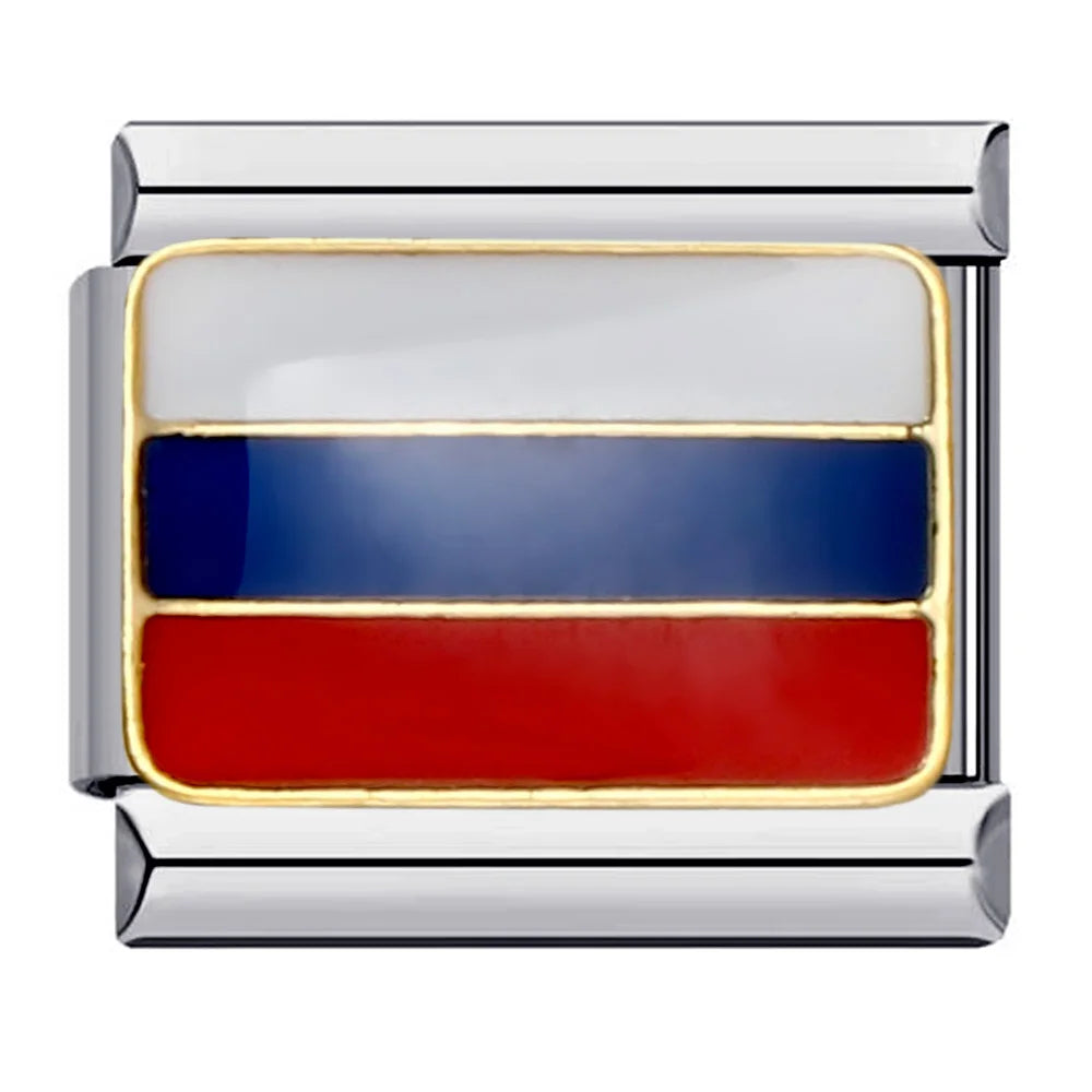 National Flag Italian Charm Links 068