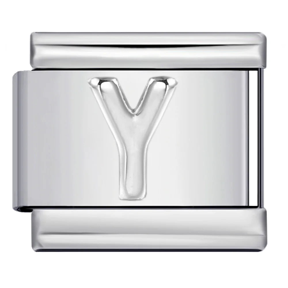 Silver Color 26 English Letters 134