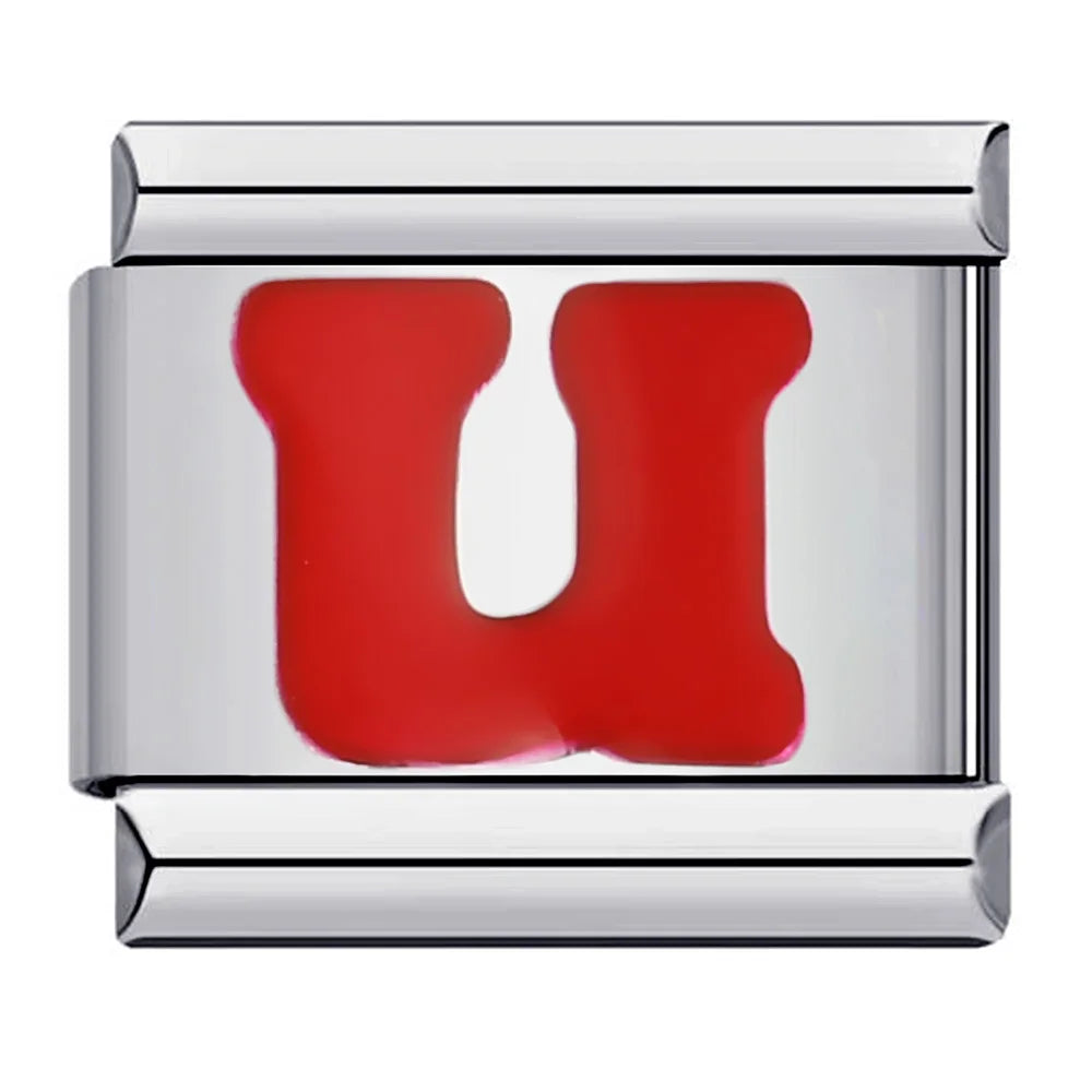 Red Color 26 English Letters 016