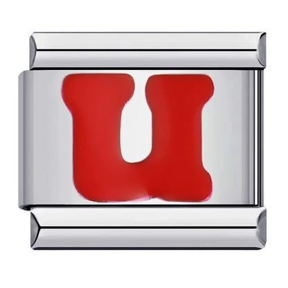 Red Color 26 English Letters 016
