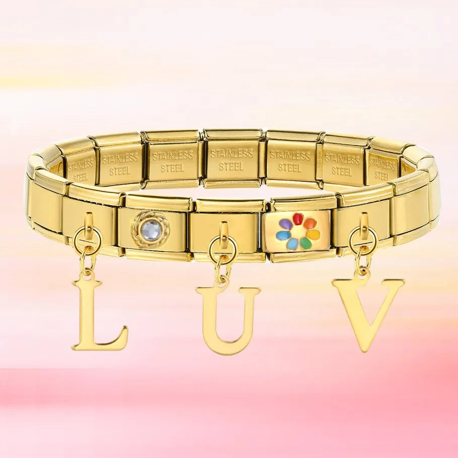 Gold Color Pendant 26 English Letter 520