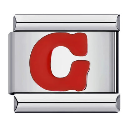 Red Color 26 English Letters 016