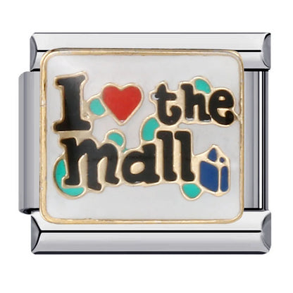 Words Italian Charm Links 079