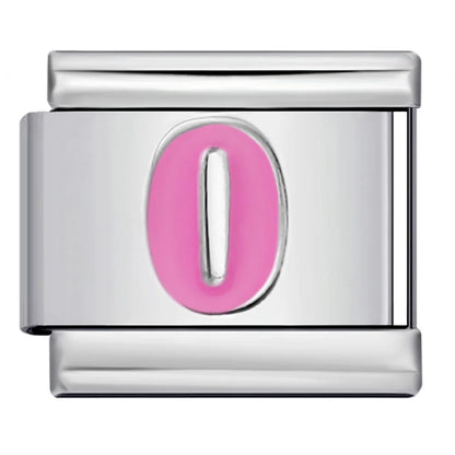Pink 0-9 Number Italian Charm 283