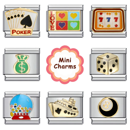 Poker Italian Charm Links 087