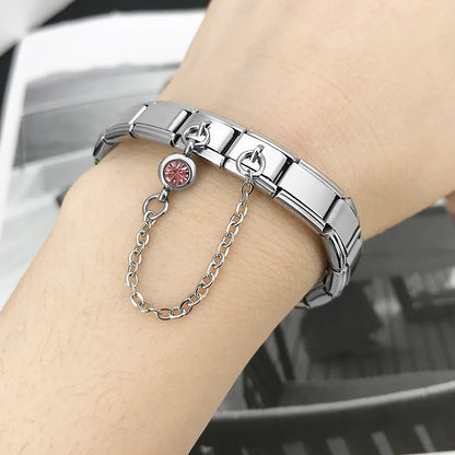 Birthstone Chain Italian Charm 496