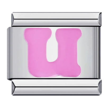 Pink Color 26 English Letters 018
