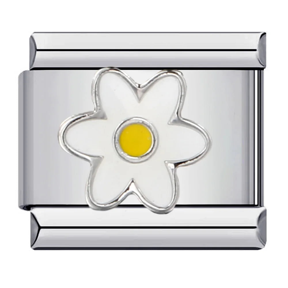 Flower Italian Charm Links 073