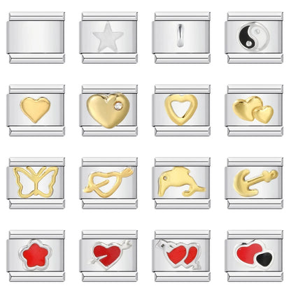 Simple Italian Charm Links 023
