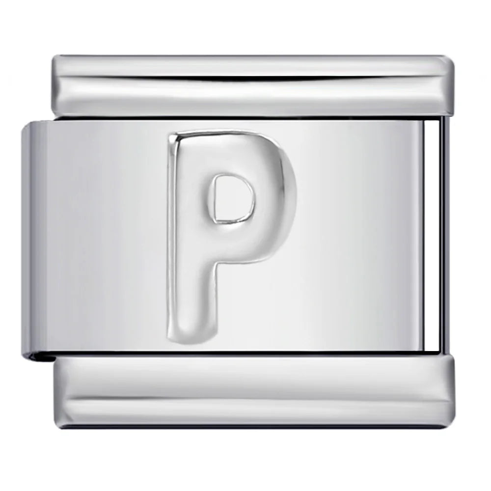 Silver Color 26 English Letters 134