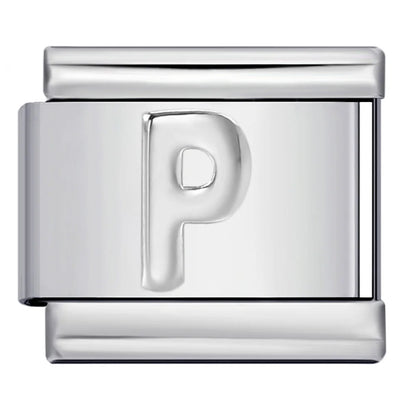 Silver Color 26 English Letters 134