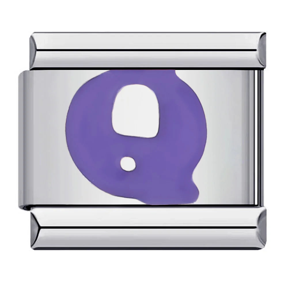 Purple Color 26 English Letters 017