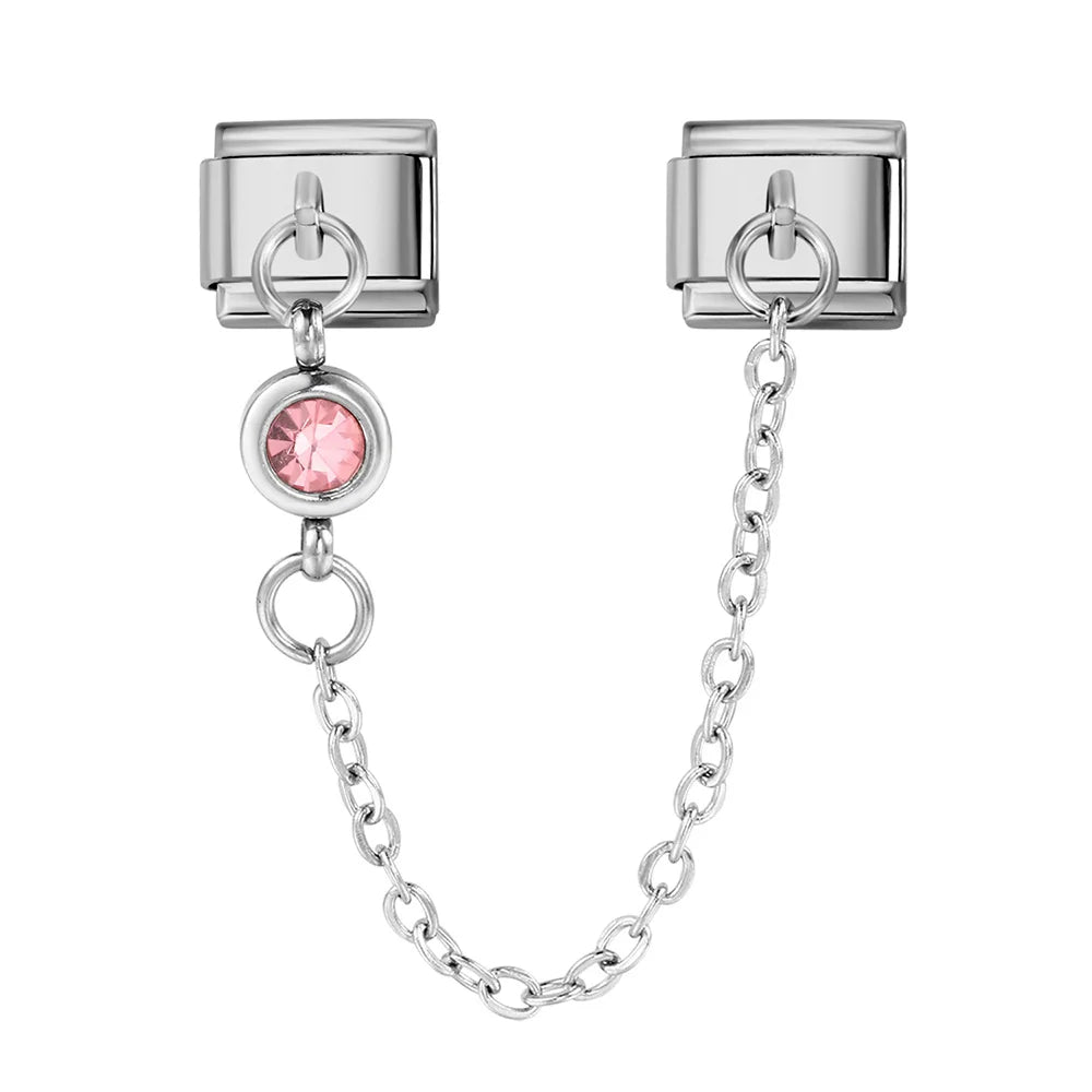 Birthstone Chain Italian Charm 496