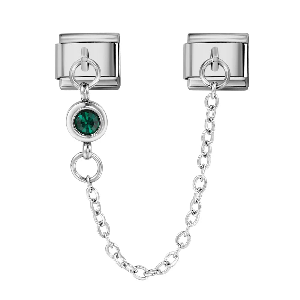 Birthstone Chain Italian Charm 496