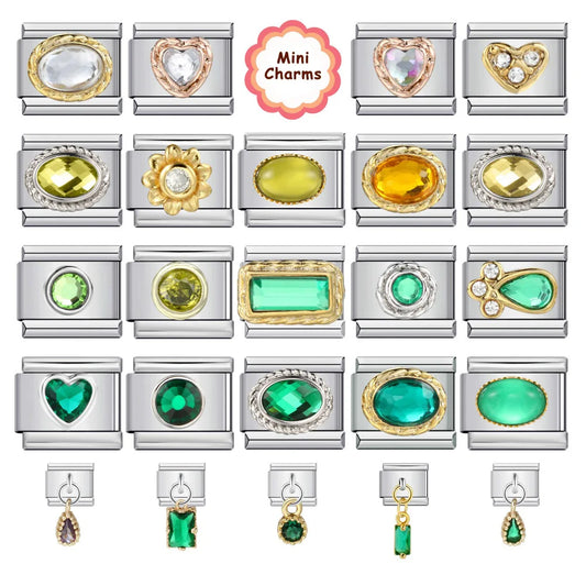Green Italian Charm Links 400