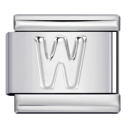 Silver Color 26 English Letters 134