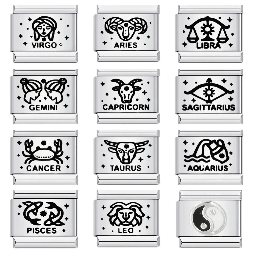 Laser Italian Charms Links 368